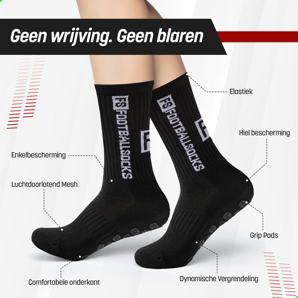 Onixo Zwarte Gripsokken Met Print