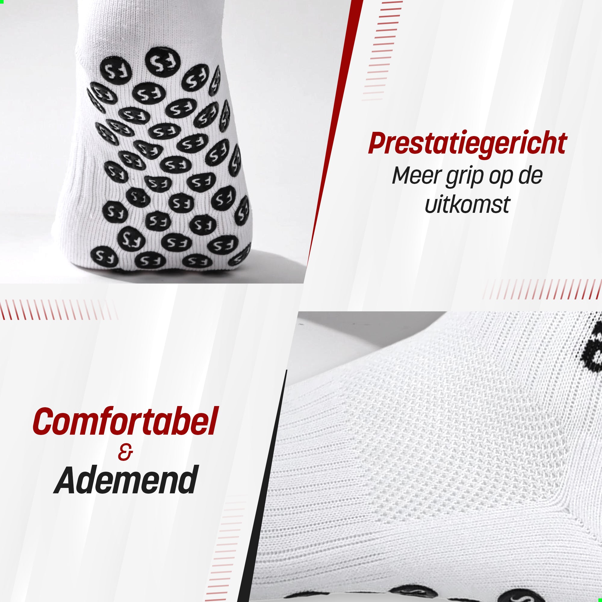 Onixo Witte Gripsokken Met Print