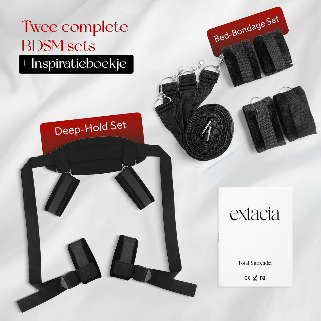 Extacia Bed Bondage Set & Deep Hold Set