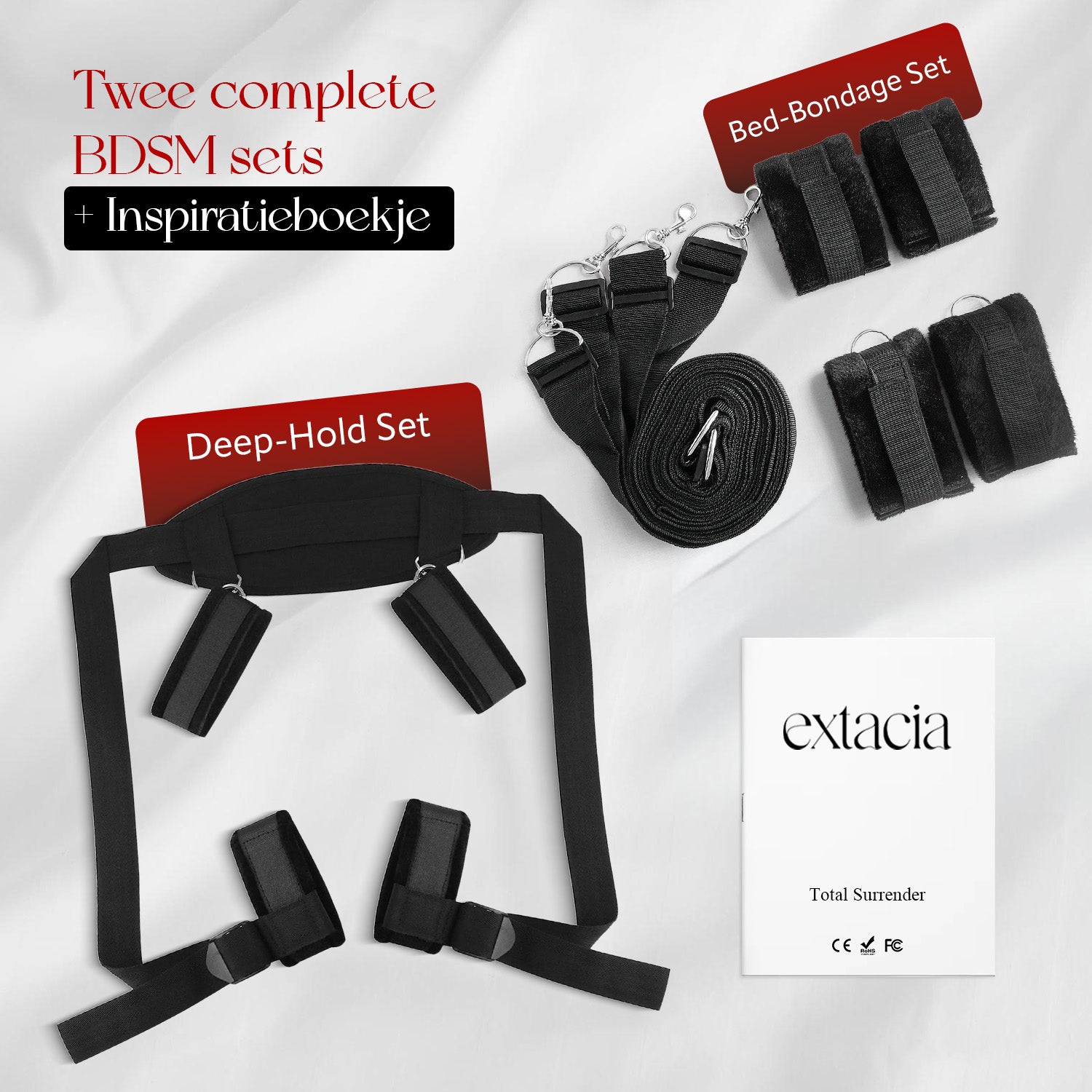Extacia Bed Bondage Set & Deep Hold Set