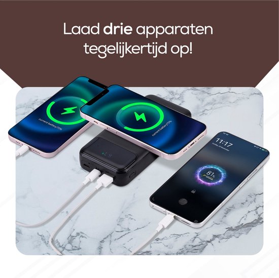 Ferera Powerbank 20.000 mAh Draadloos