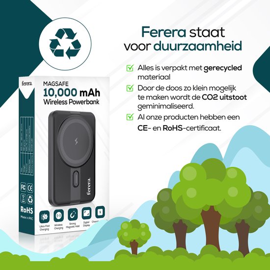 Ferera Powerbank 10.000 mAh Magsafe