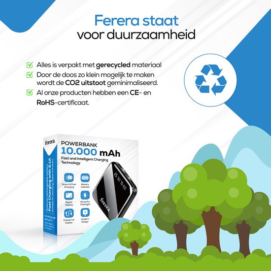 Ferera Powerbank 10.000 mAh