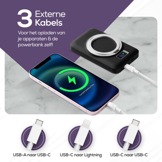Ferera Powerbank 10.000 mAh Magsafe