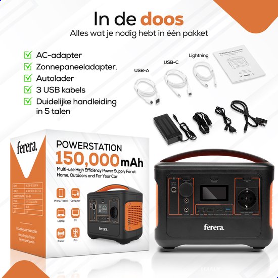 Ferera Powerstation 153.600 mAh