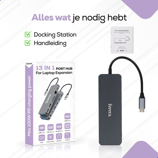 Ferera 13 in 1 Docking Station