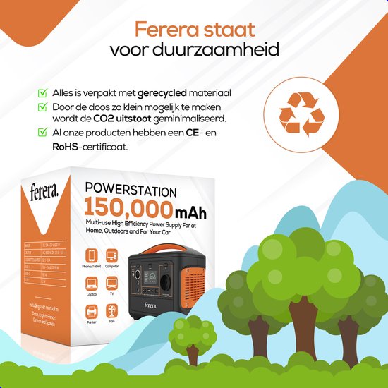 Ferera Powerstation 153.600 mAh