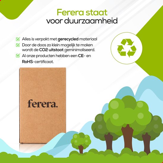 Ferera Solar Powerbank - 30.000 mAh-groen