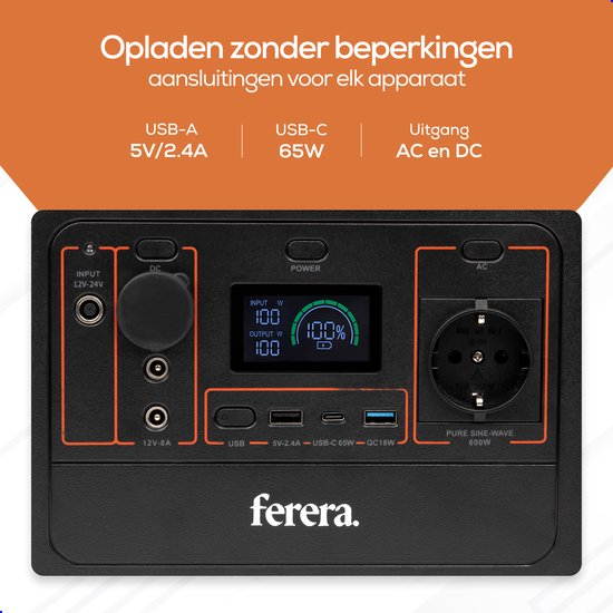 Ferera Powerstation 153.600 mAh