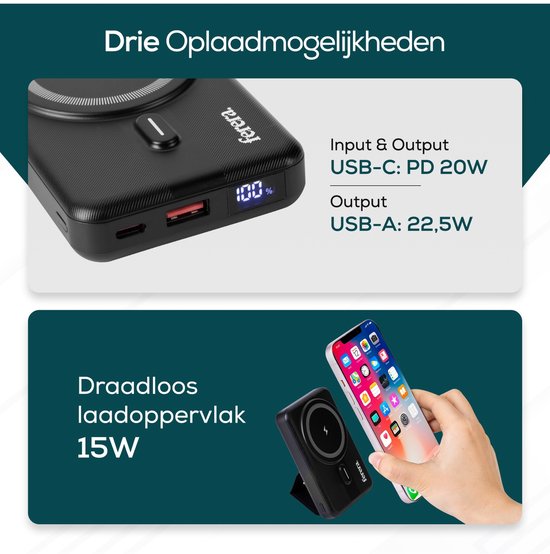 Ferera Powerbank 10.000 mAh Magsafe