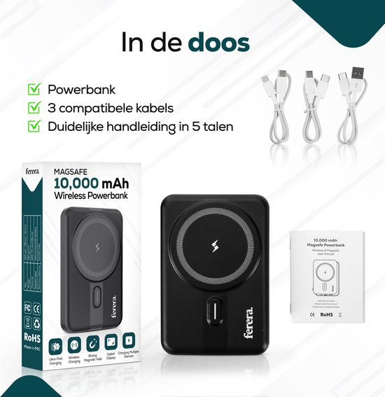 Ferera Powerbank 10.000 mAh Magsafe