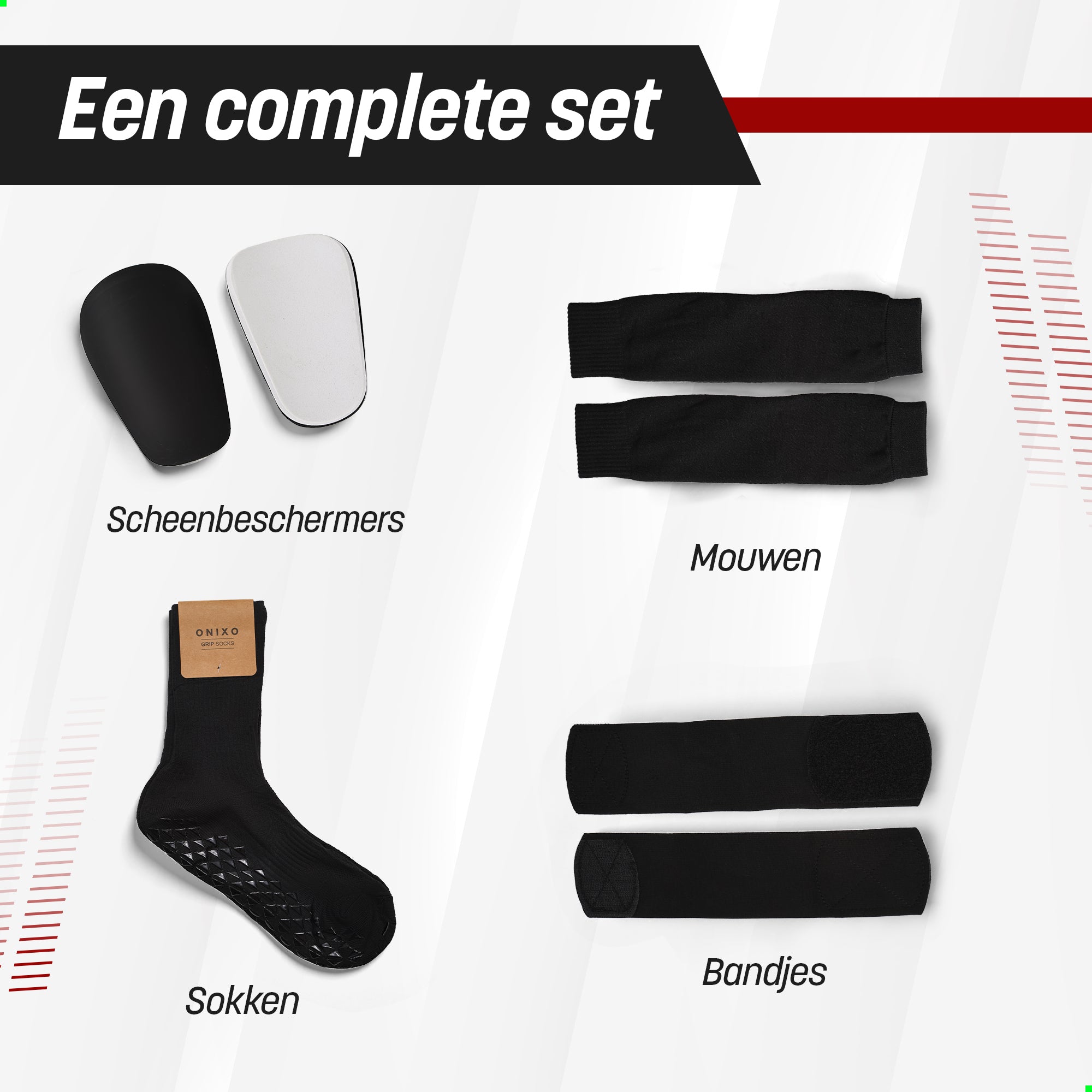 Onixo Voetbalset Zwart