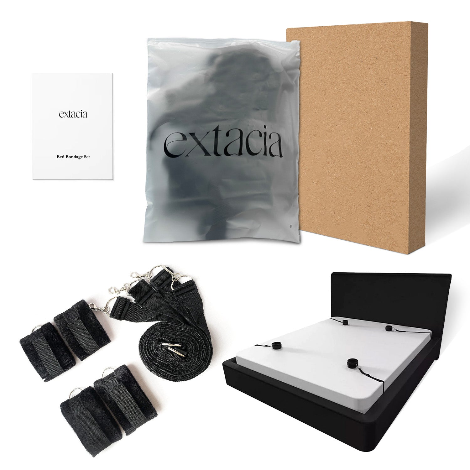 Extacia Bed Bondage Set & Deep Hold Set