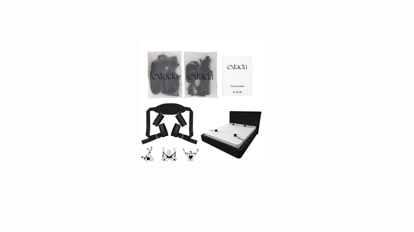 Extacia bed bondage set + deep hold set