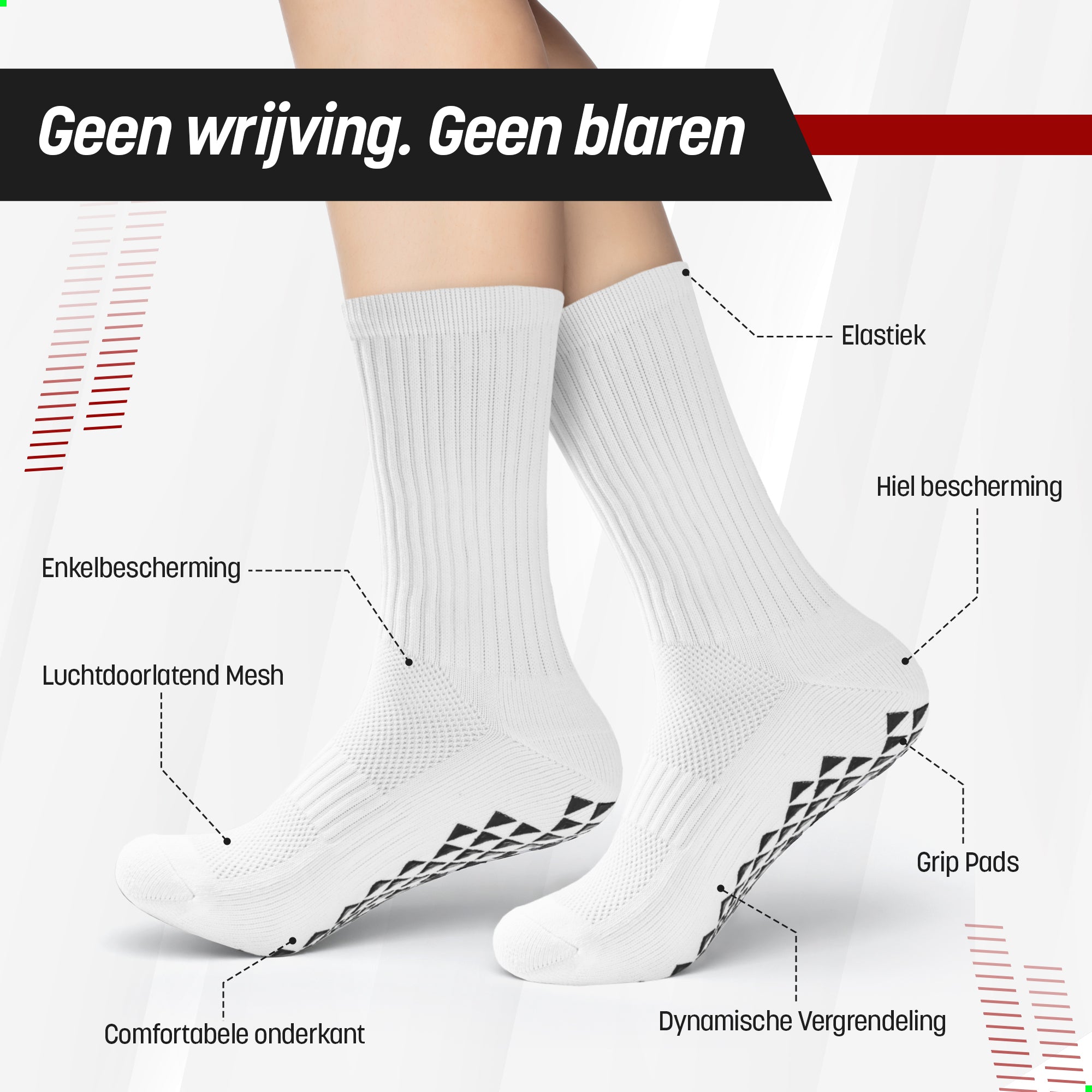 Onixo Witte Gripsokken